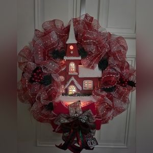 Christmas church wreath